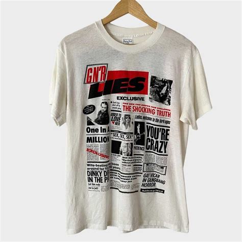 Vintage Guns N Roses Lies Vintage Tour Band Ro Gem