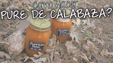 Como Hacer Pure De Calabaza DamyMedia YouTube