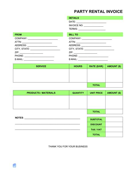 Rent Lease Invoice Template Invoice Maker