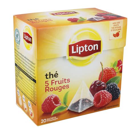 Th Noir Fruits Rouges Lipton X Sachets Drive Z Eclerc