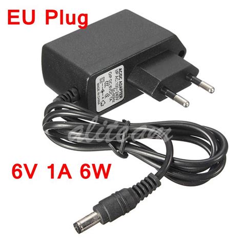 Купить универсальный ac 100-240v для dc 6v 1a 6w переключения мощности ...