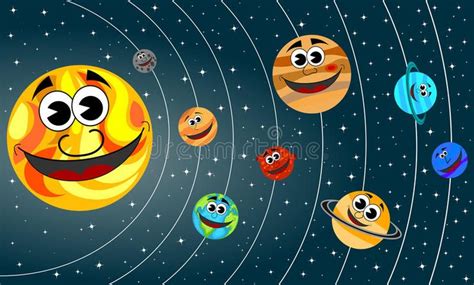 Solar System Planets Cartoon