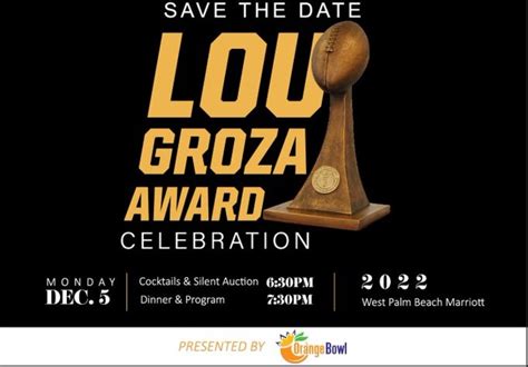 LOU GROZA AWARD