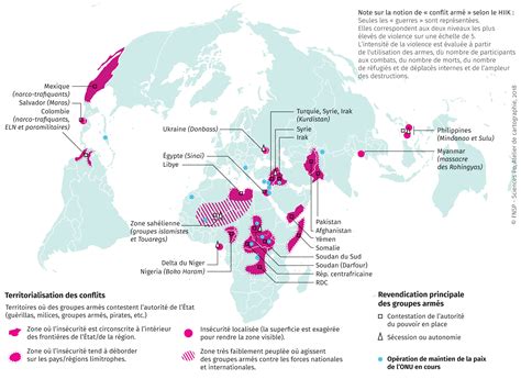 Conflits Daujourdhui Espace Mondial L Atlas