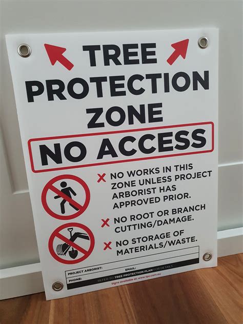 Tree Protection Zone signs | New Leaf Arboriculture