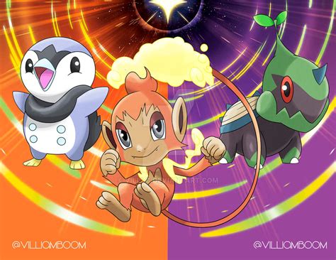 Sinnoh Starters With Alola Form By Villi C On Deviantart