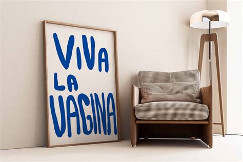 Viva La Vagina Poster Feminist Poster Etsy