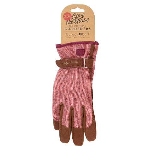 Love The Glove Red Tweed Size Medium Large By Burgon And Ball