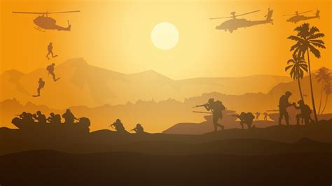 Premium Vector Military Illustration Army Background Soldiers