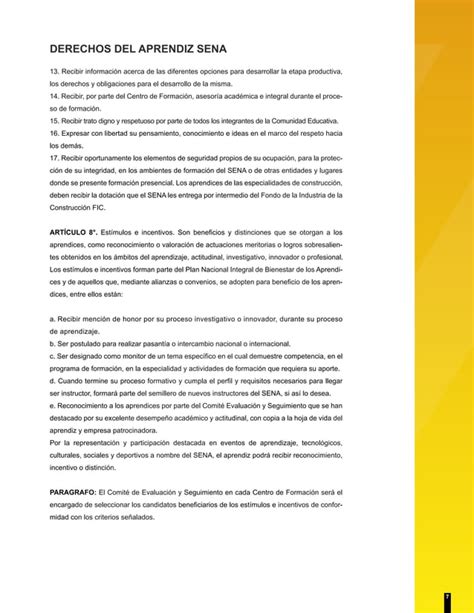 Derechos Y Deberes Como Aprendiz Sena Pdf