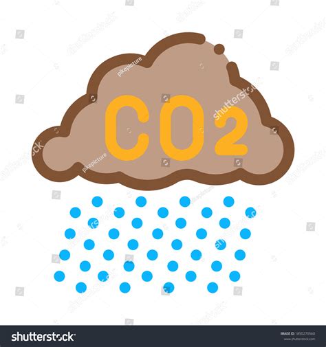 Acid Rain Icon Vector Acid Rain Stock Vector Royalty Free 1850270560 Shutterstock