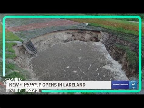 Foot Wide Sinkhole Opens In Lakeland Not Far From Where Sinkhole