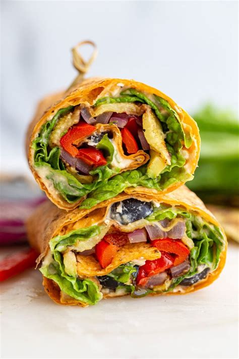 Grilled Veggie Wraps Food With Feeling