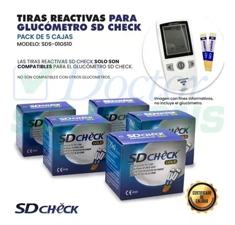 Tiras Reactivas Para Glucometro Sd Check Pack Cajas