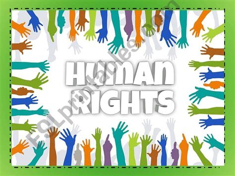 Esl English Powerpoints Human Rights