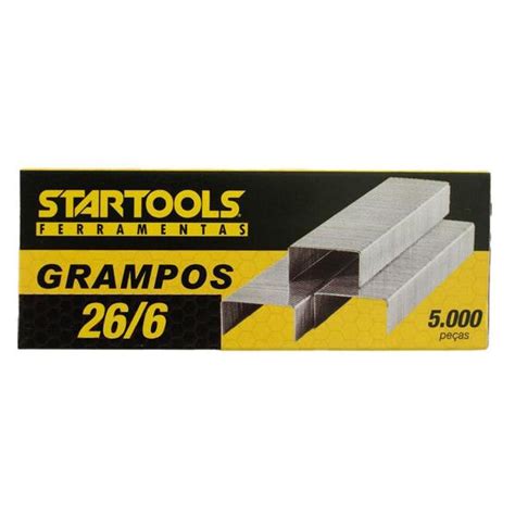 Grampo Para Grampeador 26 6 Galvanizado 10 Mil Grampos Startools