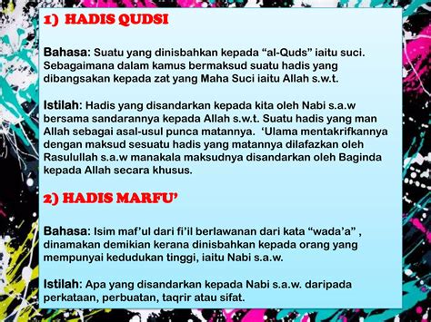 Pengertian Hadis Dan Pembahagiannya PPT