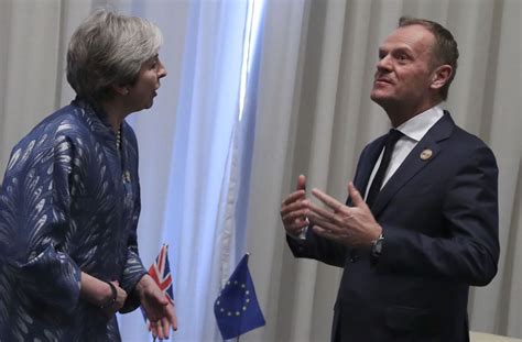 Brexit Eu Ratschef Tusk Für Verschiebung May Hält Dagegen Politik