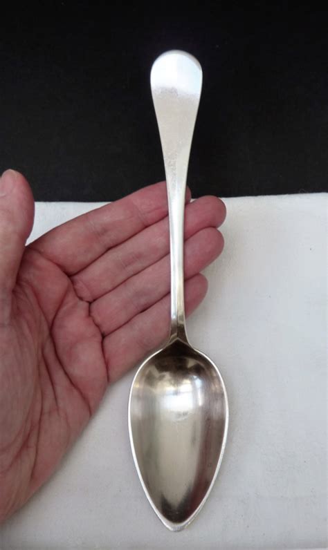 Christofle Baguette Silver Plated Table Spoon Christofle Baguette