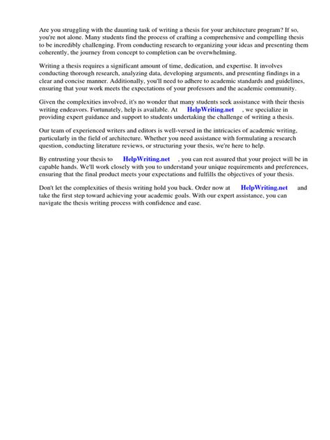 Sample Architecture Thesis Book Download Free Pdf Thesis Books