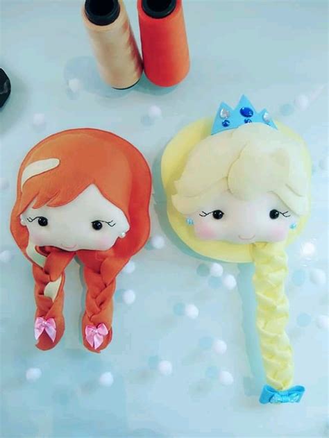 Frozen Anna E Elsa Em Feltro Ver E Fazer