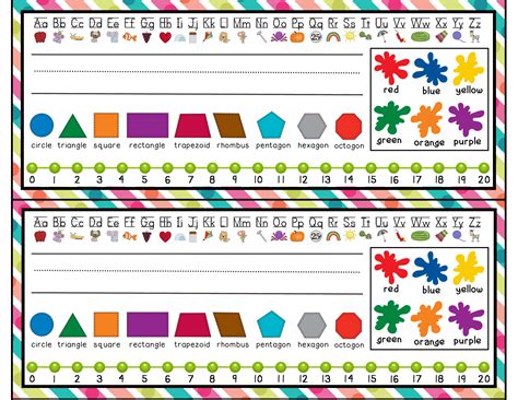 Desk Nametags & Classroom Labels - The Curriculum Corner 123 - Free ...