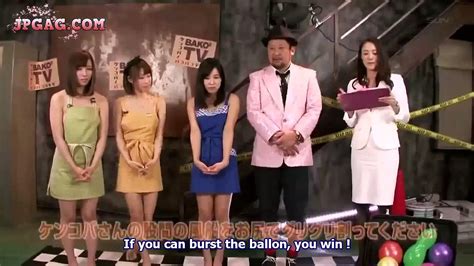 Bakobako Japanese Game Show Of Balloon Bursting By Butt Engsub Video