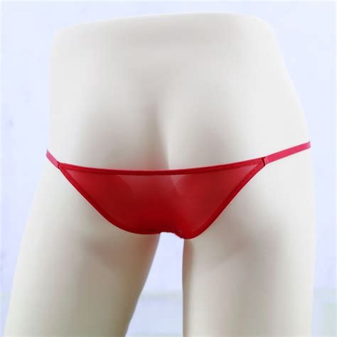 Men Sheer Mesh Low Rise Bikini Thong Swimwear G String Briefs Tanga Underwear EBay
