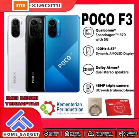 Jual XIAOMI POCO F3 5G 6 128GB 8 256GB GARANSI RESMI 8 256GB PUTIH