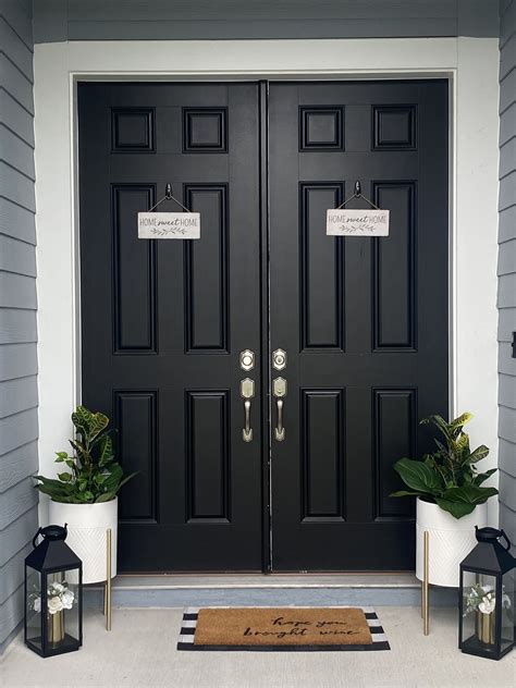 Double door entry | Stylish doors, Wooden front door design, Main door