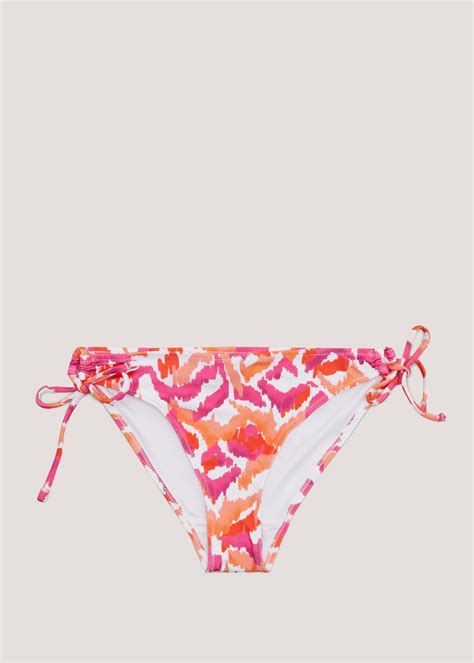 Orange Tie Dye Triangle Bikini Bottoms Matalan