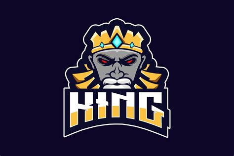 King Mascot Sport Logo Vector Graphic by Jhon aburame · Creative Fabrica