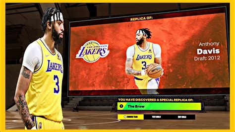 Best Center Build Nba K Next Gen Anthony Davis The Brow Replica