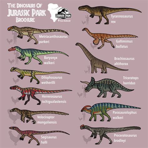 Jurassic park brochure dinosaurs by bestomator1 on DeviantArt