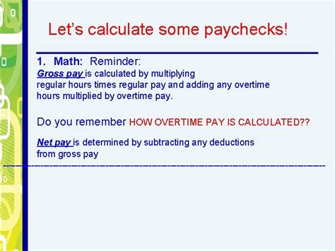 how to calculate paychecks