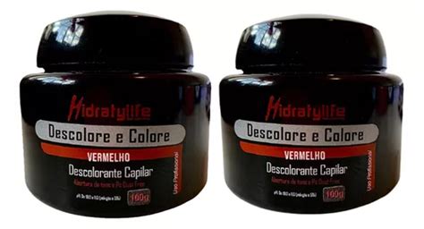 Kit 02 Pó Descolore E Colore Vermelho Mairibel hidraty 100g