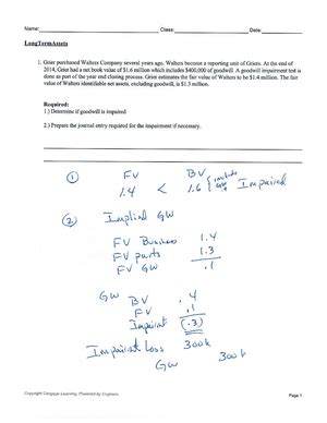 Corporate Finance Midterm Study Sheet Financial Statements Balance