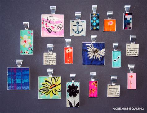 aussie quilting fabric pendant tutorial