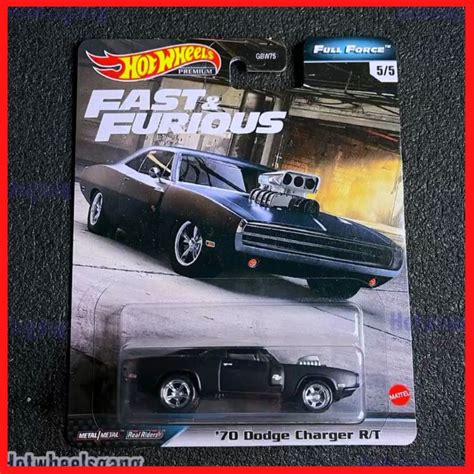 Hot Wheels Full Force Dodge Charger R T Dom S Collections Premium Car Dodge Charger Rt Black