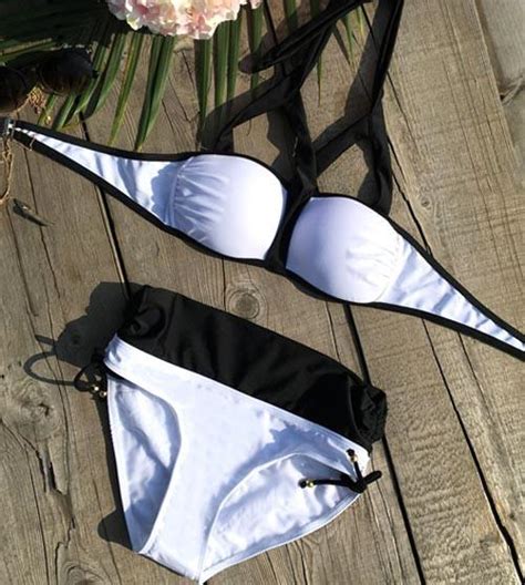 Deep End Contrast Color Bikini