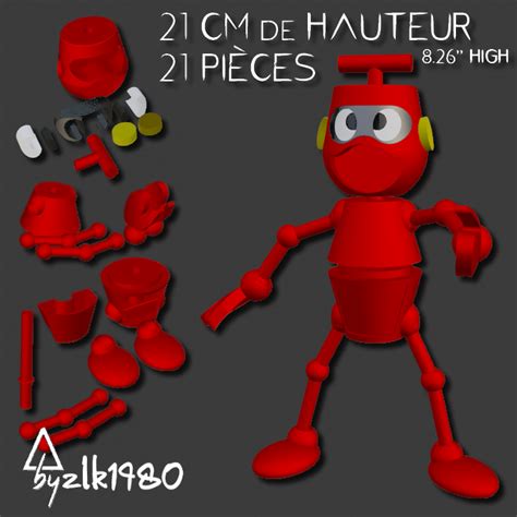 Nono Le Petit Robot By Le Vincefr ᵇʸᶻˡᵏ¹⁹⁸⁰ Download Free Stl Model