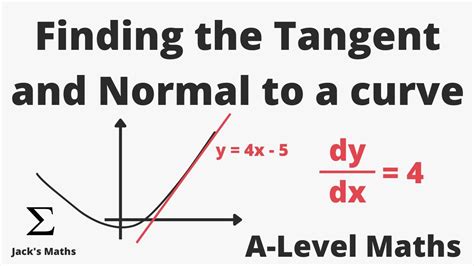 Finding The Equation Of Tangents And Normals To Curves A Level Maths