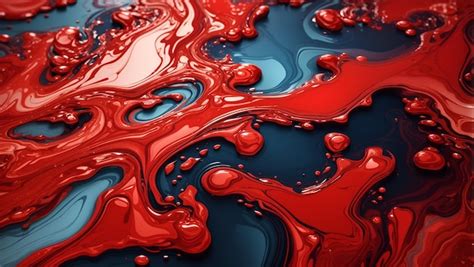 Premium AI Image | A stunning red color liquid abstract background ...