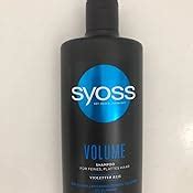 Syoss Shampoo Volume Ml Volumen Shampoo F R Feines Plattes