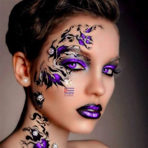 I like! | Purple eye makeup, Fantasy makeup, Exotic makeup