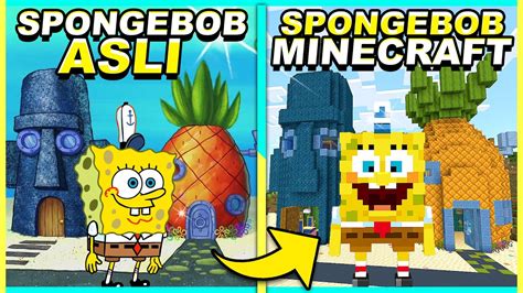 Aku MEMBUAT BIKINI BOTTOM SPONGEBOB Di MINECRAFT PART 1 MinecraftSpongebob YouTube