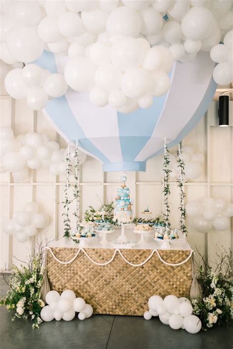 Hot Air Balloon Dessert Table For An Amazing St Birthday Party Wedding Party Ideas