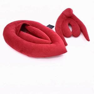 Vulva Pillow With Detachable Clitoris Anatomy Set Red Plushy Puppets For Sex Education