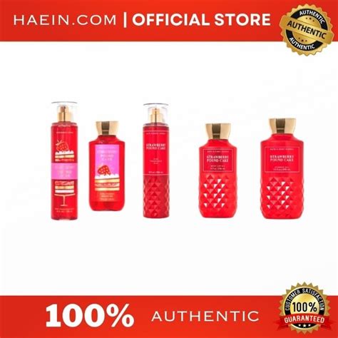 AUTHENTIC BATH AND BODY WORKS BBW STRAWBERRY POUND CAKE ORIGINAL BBW SHIP FAST MONEY