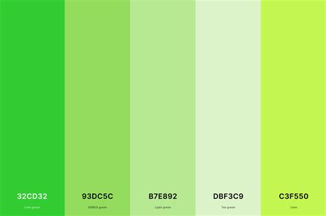 35 Best Green Color Palettes With Names And Hex Codes